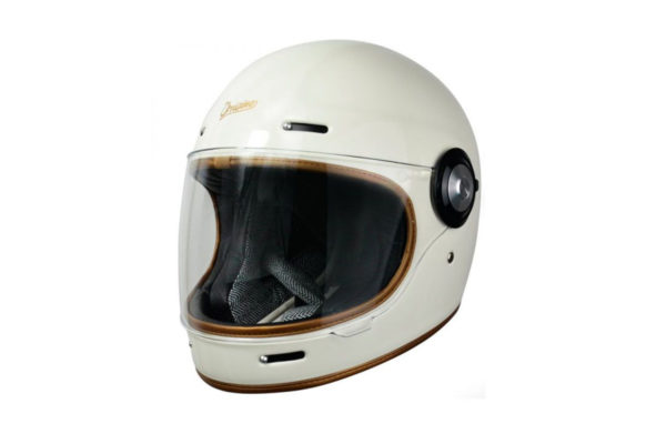 casco integral vintage crema